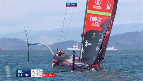 Luna Rossa si riscatta nell'ottava regata e aggancia .